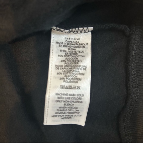 Women’s True Religion Shruken Zip Up Hoodie Big T, Black, Medium - Picture 10 of 10